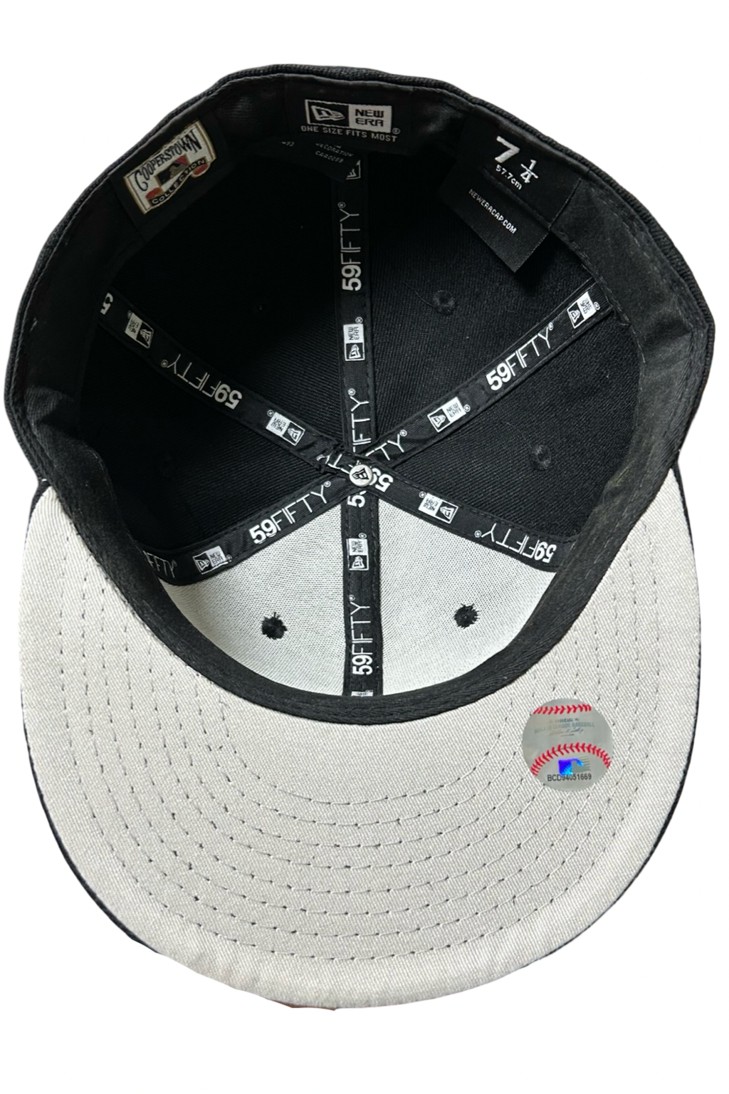 Casquette New Era 59Fifty Custom Noire Fleurs Roses – Taille 7 1/4