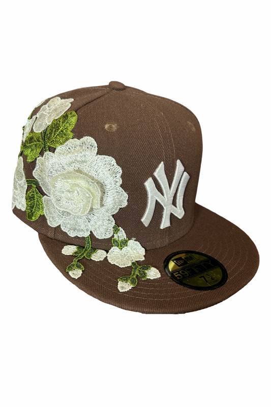 Casquette NY Floral Brown – New Era 59Fifty