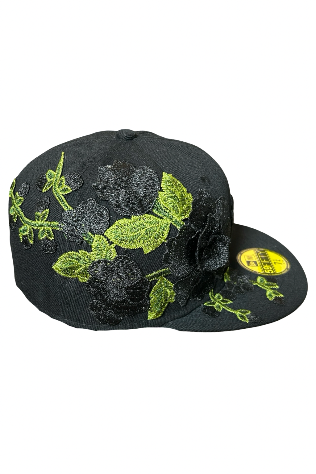 New Era 59Fifty NY Floral Rose – Édition Noire & Vert